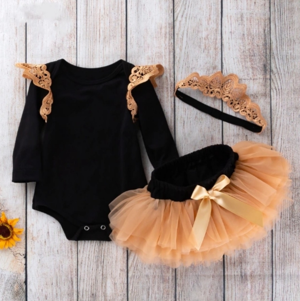 Princess Golden Crown Tutu Outfit